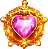 Heart-shaped Gem Badge - heart shape - High Resolution PNG