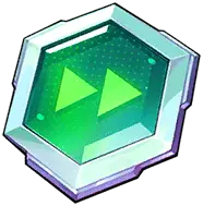 Green Hexagon Icon - game prop - Transparent Background PNG