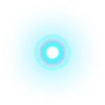 Blue Light Ring - halo - Transparent Background PNG