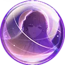 Purple Crystal Ball with Girl - magic - PNG Images