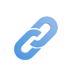 Blue Chain Icon - technology - No Background PNG
