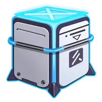 Data Storage Device - future - blue - PNG
