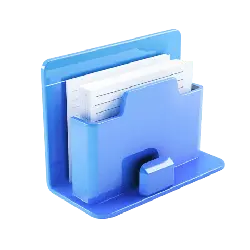 Folder Icon - office - blue - Free PNG