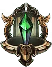 Green Gem Badge - Designer Recommended PNG