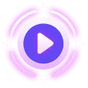 Play Button - purple - play - Free PNG