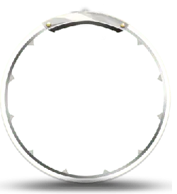 Silver Ring - circular - Transparent Background PNG