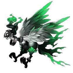 Green Winged Knight - green - High Resolution PNG