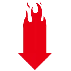 Flaming Arrow - symbol - No Background PNG