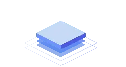 Blue Cube - minimalist design - Free PNG