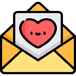 Heart Envelope - heart shape - love - PNG
