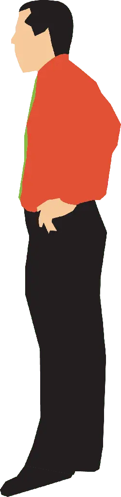 Man in Red Shirt - figure - PNG