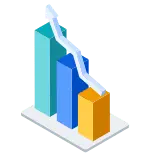 Bar Chart - growth - No Background PNG