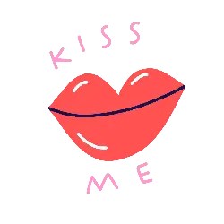 Kiss Me - pink lips - Free PNG