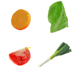 Orange、Lettuce、Tomato、Green Onion - healthy - Free Download PNG