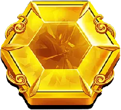 Hexagonal Gemstone - gold - Lossless PNG