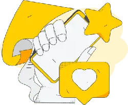 Like Phone - interaction - Transparent Background PNG