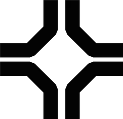 Black Geometric Pattern - simple - symmetrical - Free Download PNG