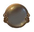 Gold Mirror Frame - gold - PNG