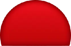 Red Semi-circle - shape - Free PNG