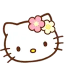 Hello Kitty - kitty - flowers - High Resolution PNG