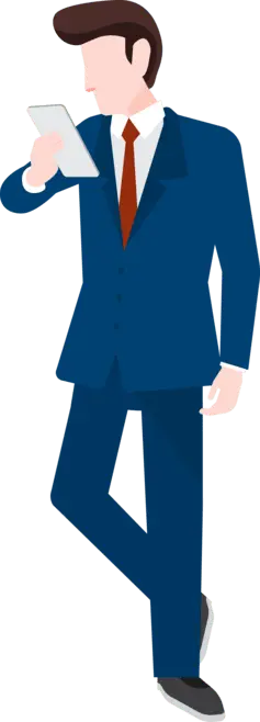 Man in Suit - smartphone - High Resolution PNG