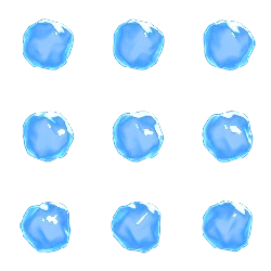 Apple - blue - PNG Images