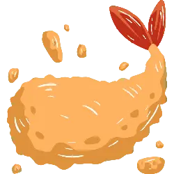 Deep-Fried Shrimp - food - PNG