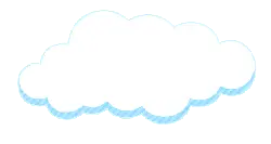 Cloud - comic - No Background PNG