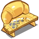 Golden Chair - gold - High Resolution PNG