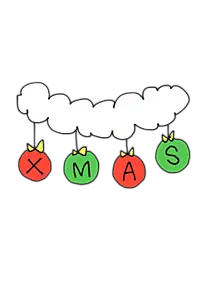 Christmas Bug - red - Free PNG