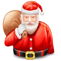 Santa Claus - Christmas - red - PNG