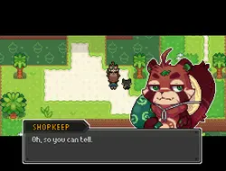 Shopkeeper - pixel art - No Background PNG
