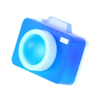 Blue Camera - toy - Free PNG