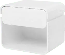 White Nightstand - Curated PNG