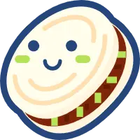 Smiling Donut - food - PNG Images