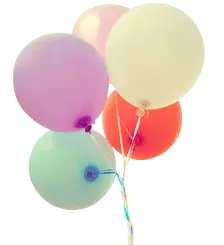 Colorful Balloons - toy - PNG
