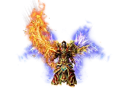 Flame Dragon Knight - hero - Transparent Layer PNG