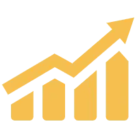 Ascending Arrow Bar Chart - data - No Watermark PNG