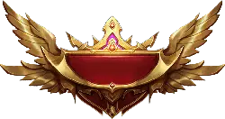 Golden Wings Emblem - gold - No Background PNG