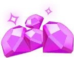 Pink Diamond - bright - Transparent Background PNG