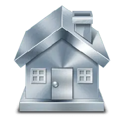 Metal House Icon - house - No Watermark PNG
