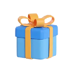 Blue Gift Box - ribbon - Popular Download PNG