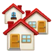 Three Small Houses - residential - No Background PNG