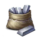Silver Ore Bag - mineral - PNG Images