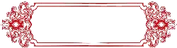 Red Patterned Frame - red - PNG