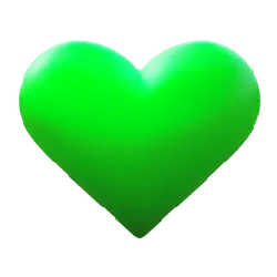 Green Heart - heart - No Watermark PNG