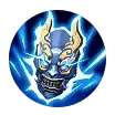 Blue Demon Head - head - PNG