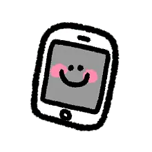 Smiling Phone - cute - High Resolution PNG