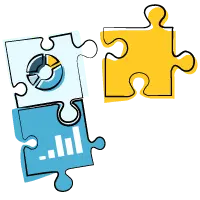 Puzzle Pieces - data analysis - High Resolution PNG