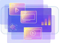 Video Player Interface - gradient - No Background PNG